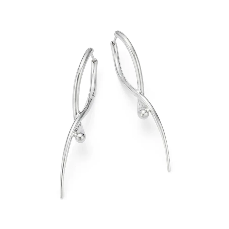 Georg Jensen Sterling Silver Mercy Wrap Earrings