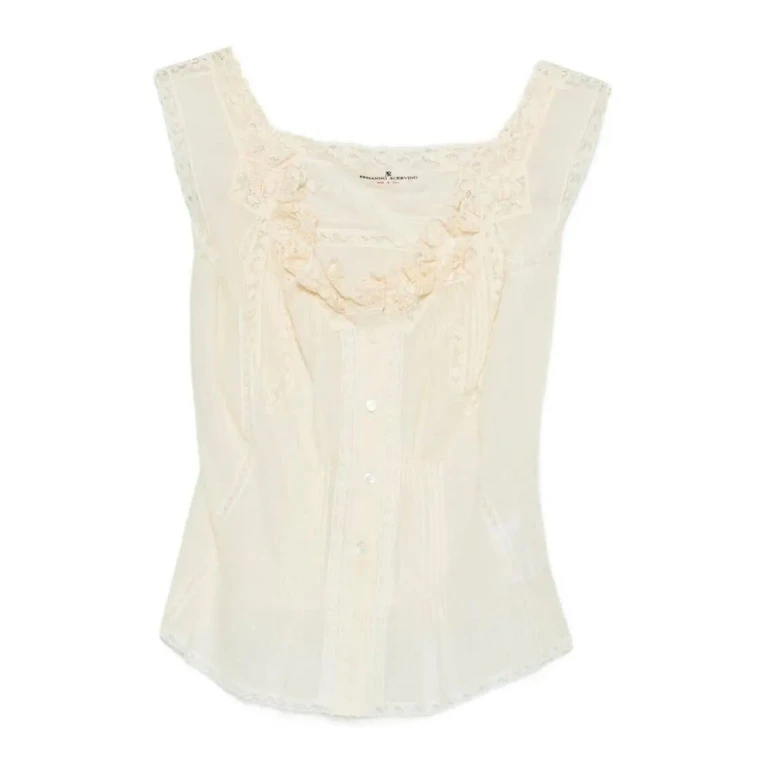 Ermanno Scervino Top - Crème