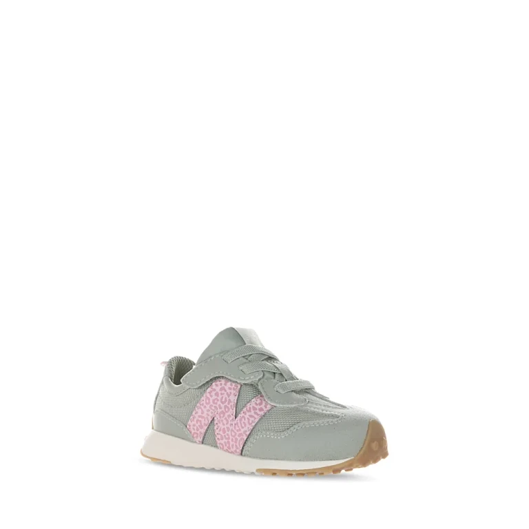 New Balance Girls' 327 Lace Up Running Sneakers - Toddler, Big Kid