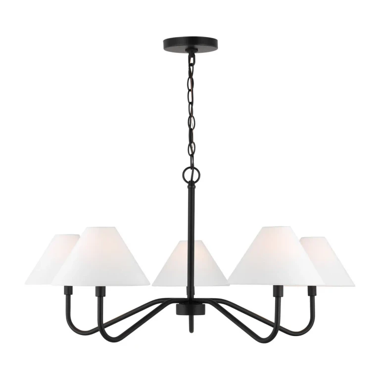 Midnight Black Chandelier from the Eldon Collection