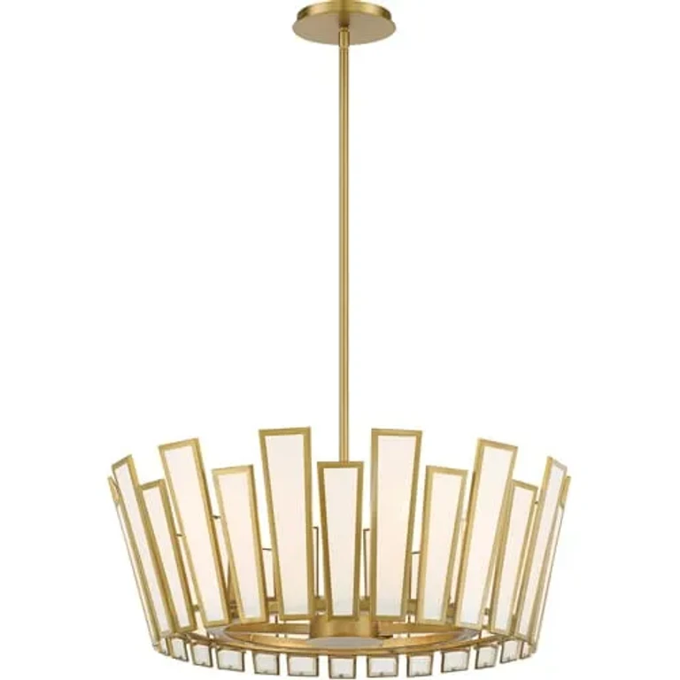 Ricochet 5-Light Pendant Light in Soft Brass