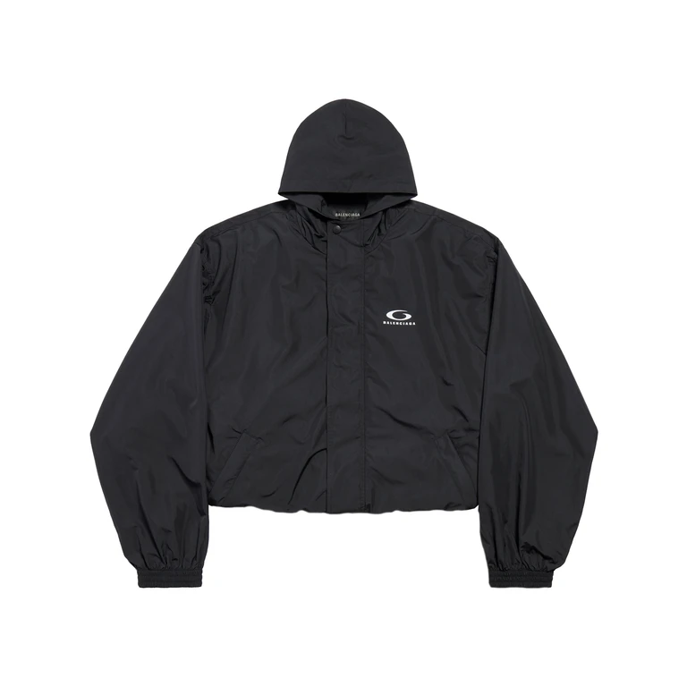 Balenciaga Folded Windbreaker Black Giacca - Women