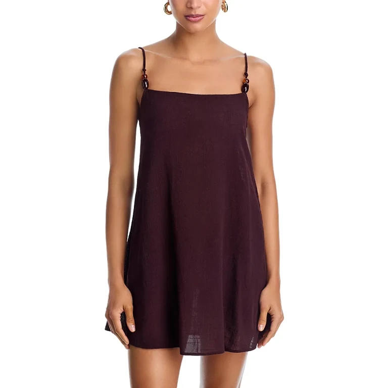 Staud Laura Cover-Up Mini Dress