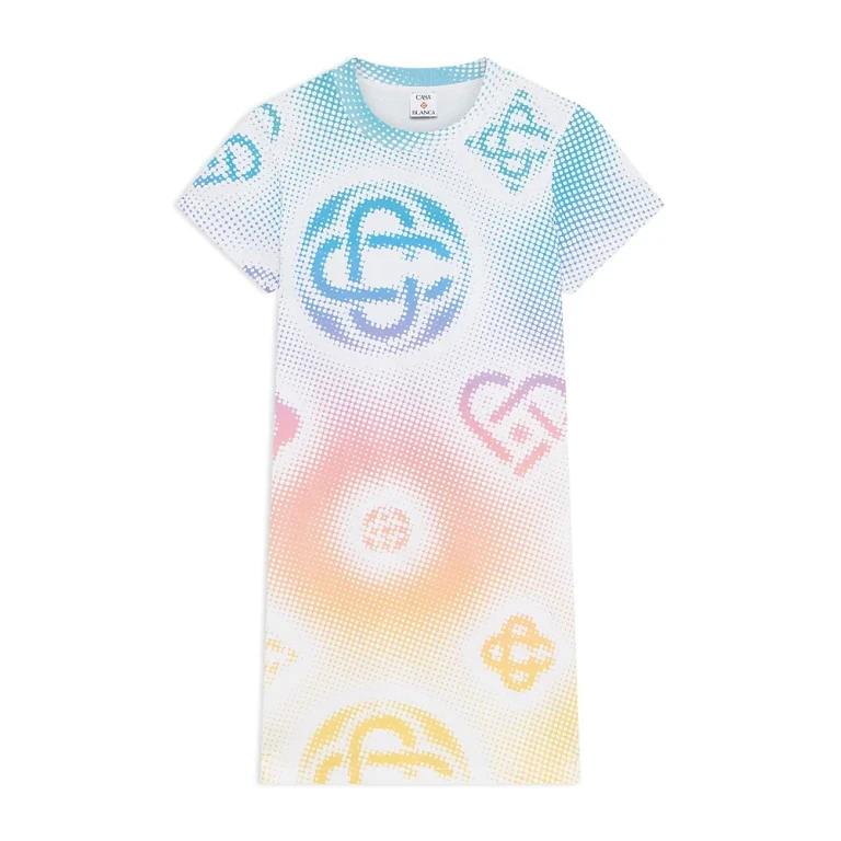Casablanca Half Tone Logo T Shirt Dress