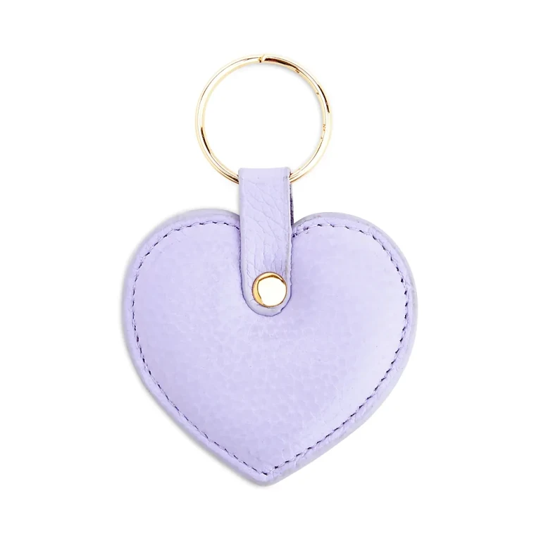 Royce Leather Heart Keychain Charm