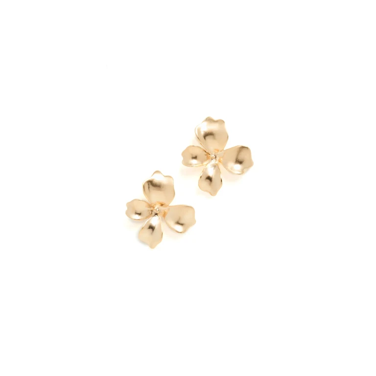 SHASHI Gold Fiorina Earrings Gold One Size