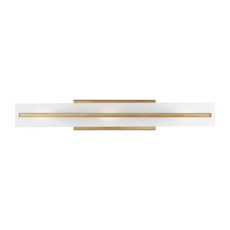 Dex 3-Light Bathroom Vanity Light in Satin Brass