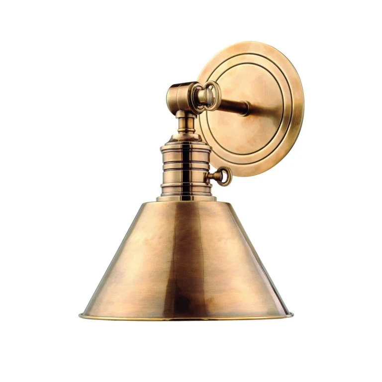 Garden City 11" Wall Sconce in Aged Brass