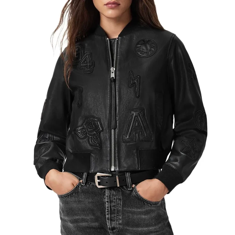 Allsaints Orten 94 Leather Bomber Jacket