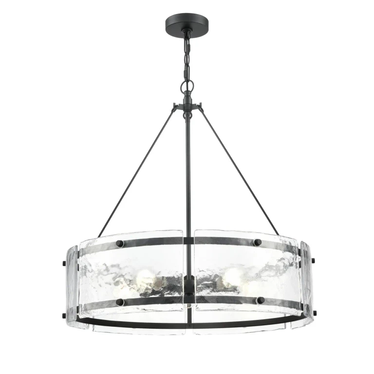 Matte Black Chandelier from the Bennetti Collection