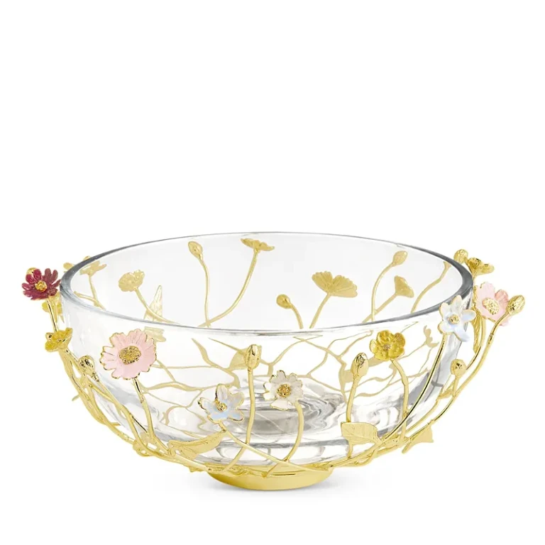 Michael Aram Wildflowers Large Glass Bowl