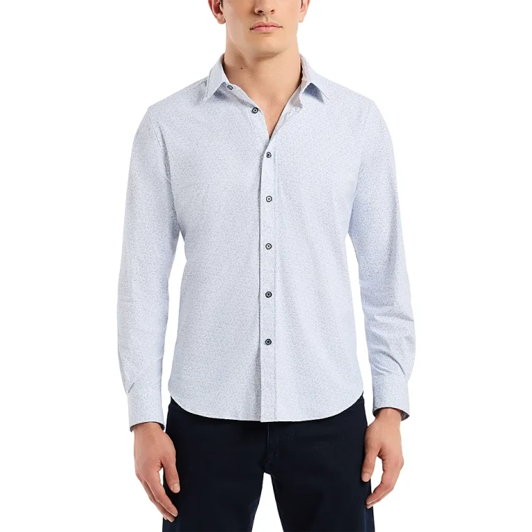 Robert Graham Asterik Knit Button Down Shirt