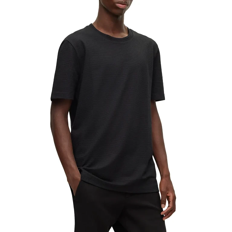 Boss Tiburt Regular Fit Textured Short Sleeve Tee
