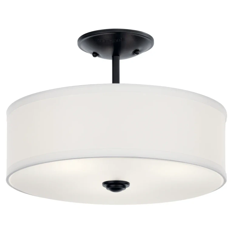 Shailene 3-Light 14" Ceiling Light in Black