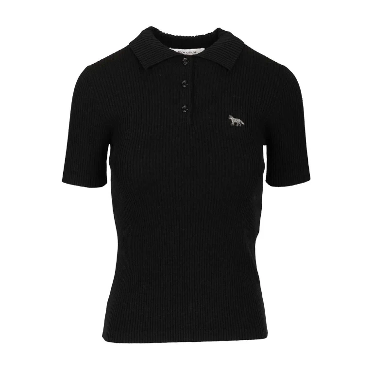 Maison Kitsuné Wool And Cotton Polo Shirt