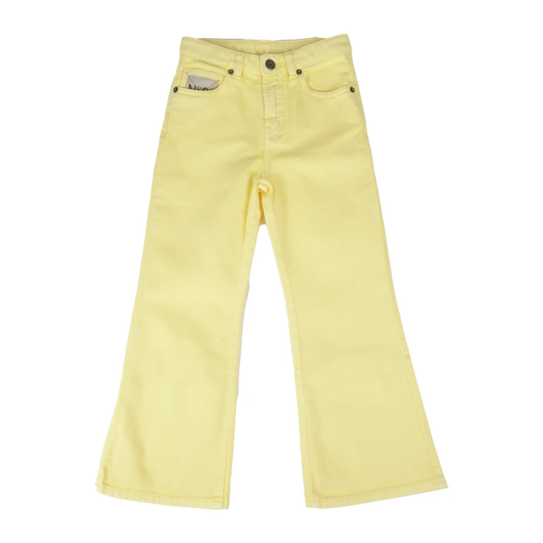 N°21 Kids Pants Yellow & Orange Cotone Pantaloni