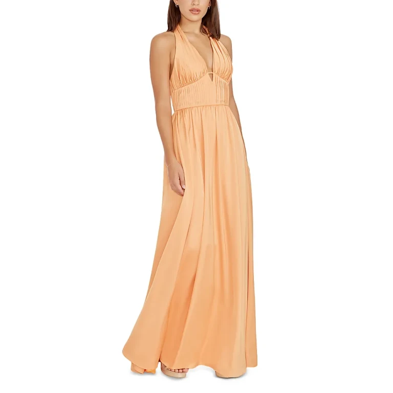 Dress the Population Rhea Cut Out Halter Neck Maxi Dress