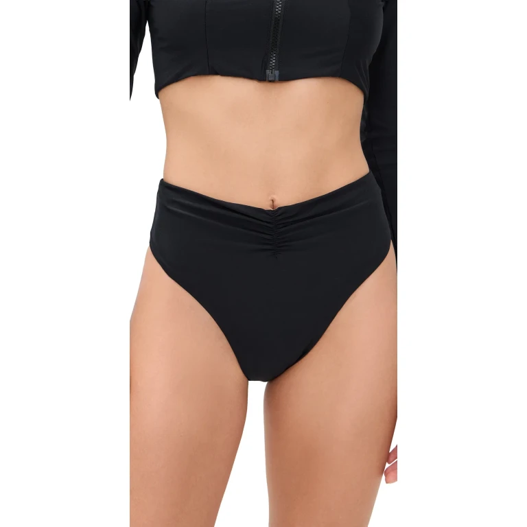 PQ Swim Harlow High Waist Bottoms Black L