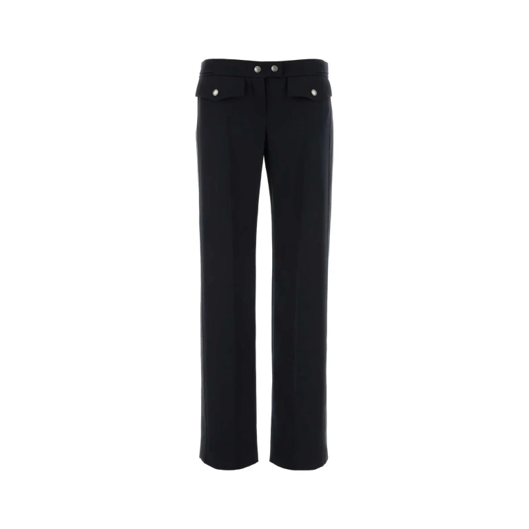 Gucci Navy Blue Wool Pant