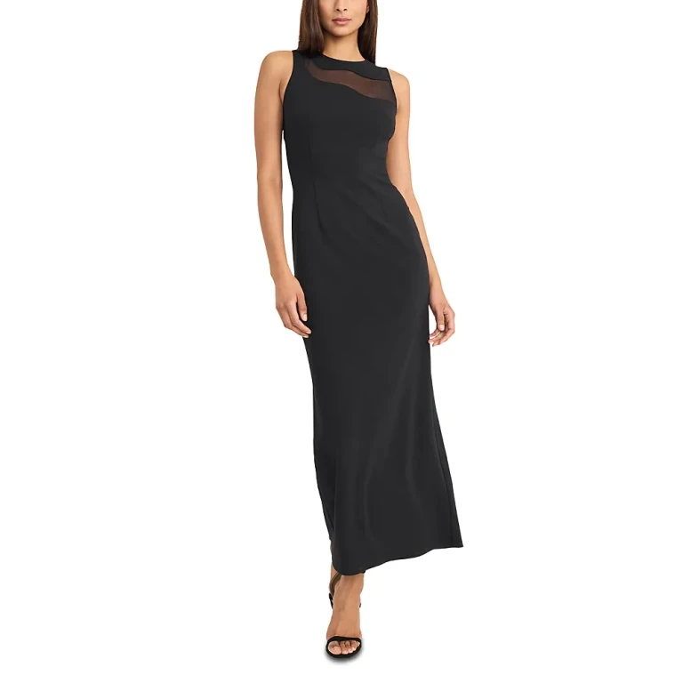Donna Morgan Scuba Crepe Back Slit Dress
