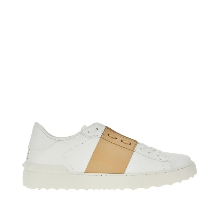 Baskets 'Open' en cuir lisse Valentino Garavani