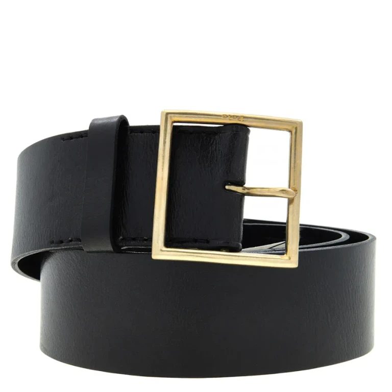Polo Ralph Lauren Wide Leather Square-Buckle Belt