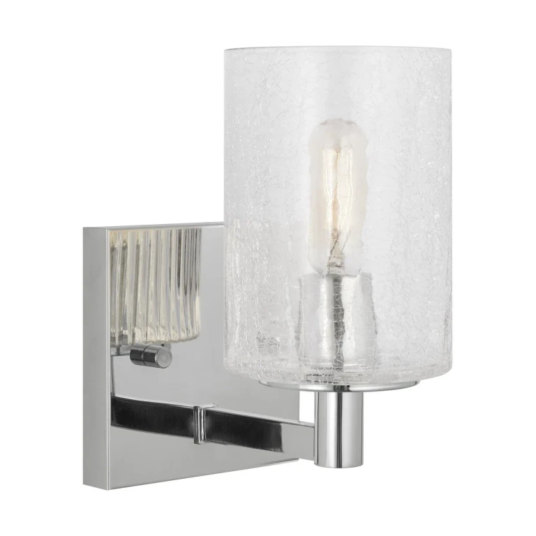 Chrome Wall Bathroom Vanity Light Sconce from the Parker Collection