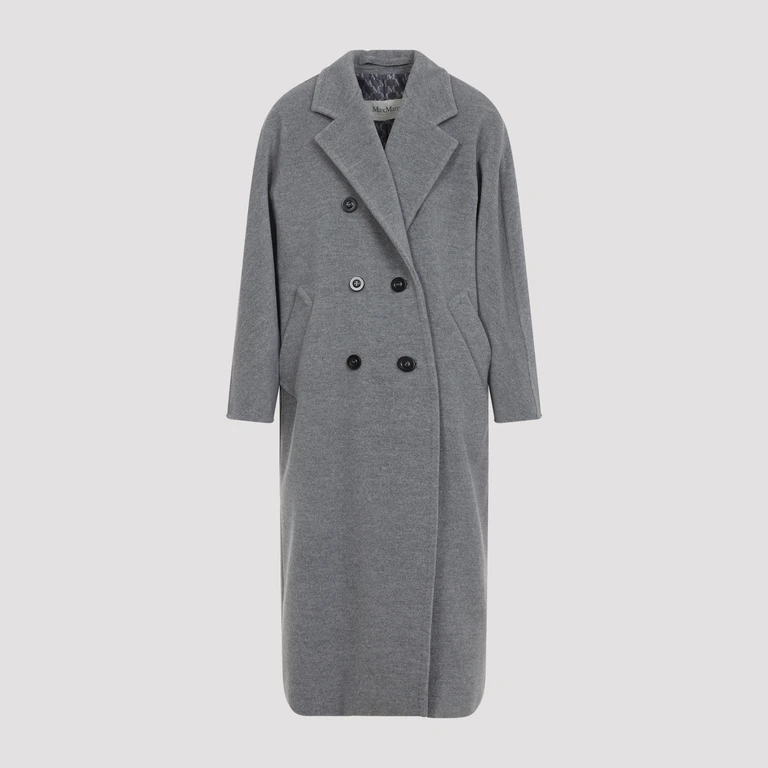Max Mara Madame - 101801 Icon Coat Gray Virgin Wool Cachemire Coats, Trench - Women