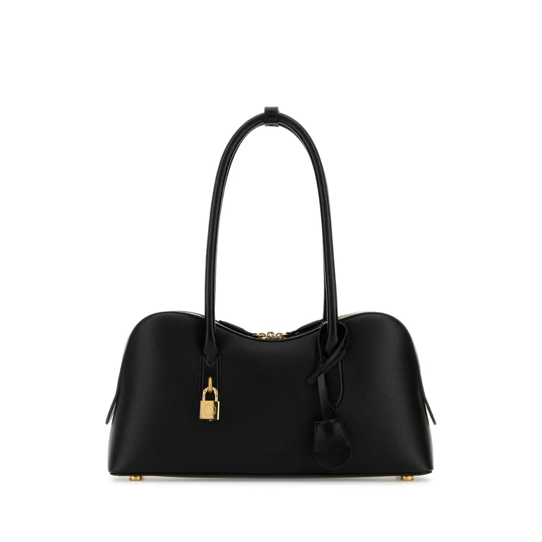Black Synthetic Leather Ryder Medium Shoulder Bag Truehemp Borse A Mano - Women