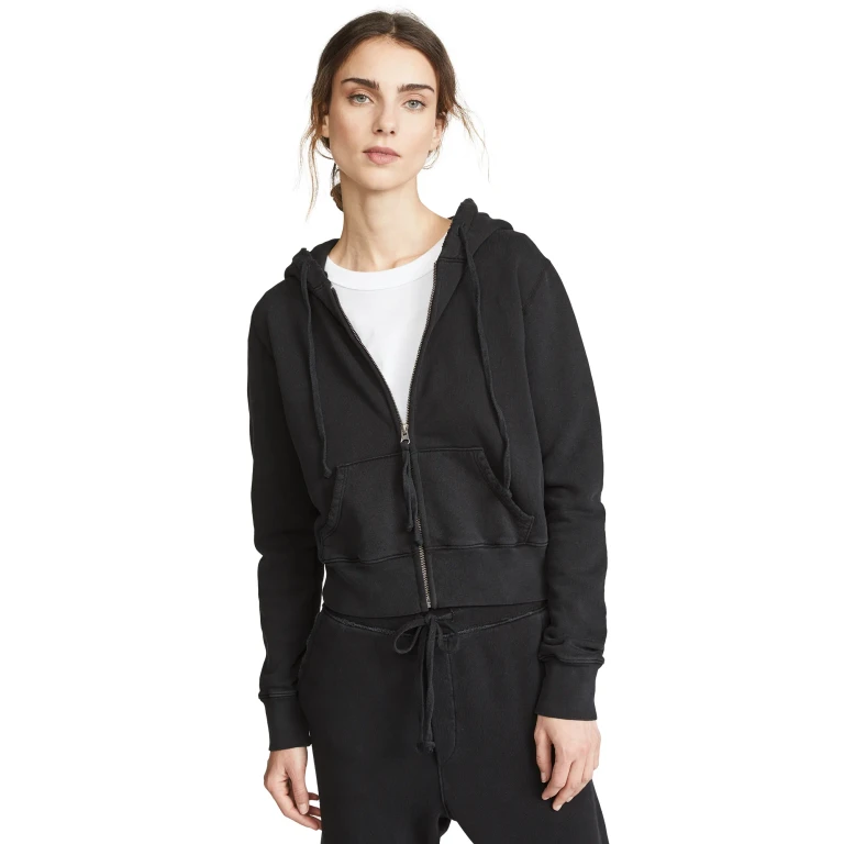 Nili Lotan Callie Zip Hoodie Chalk XL
