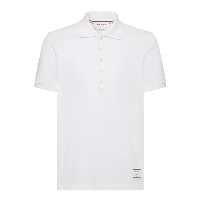 Thom Browne Button-placket Polo Shirt