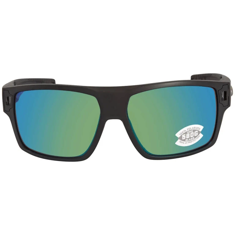 Costa Del Mar DIEGO Green Mirror Polarized Glass Rectangular Mens Sunglasses 6S9034 903426 62
