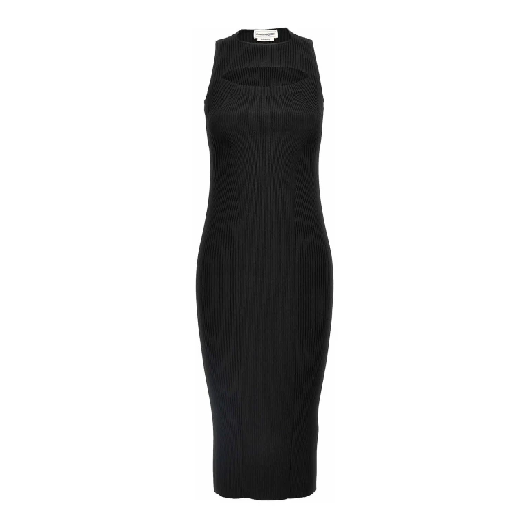 Alexander McQueen Maxi-Robe - Noir