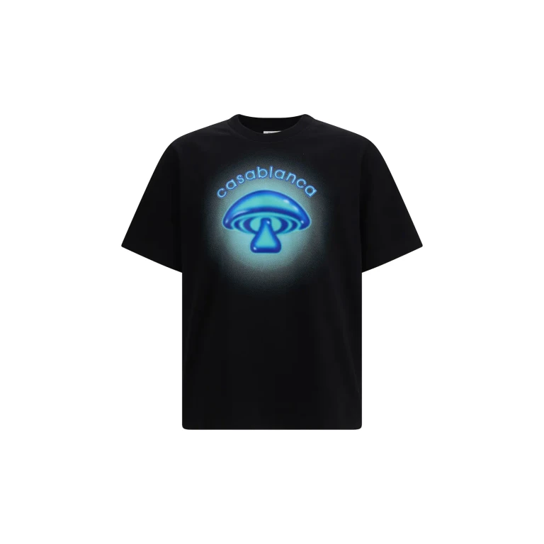 Casablanca Airbrush Mushroom Print Short-sleeve T-shirt
