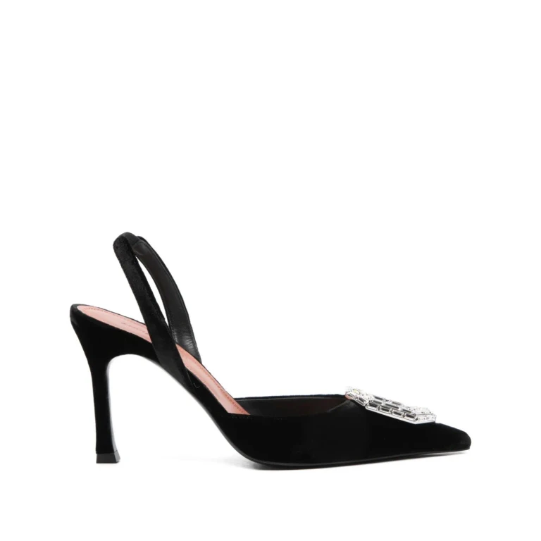 Amina Muaddi Camelia Suede Pumps
