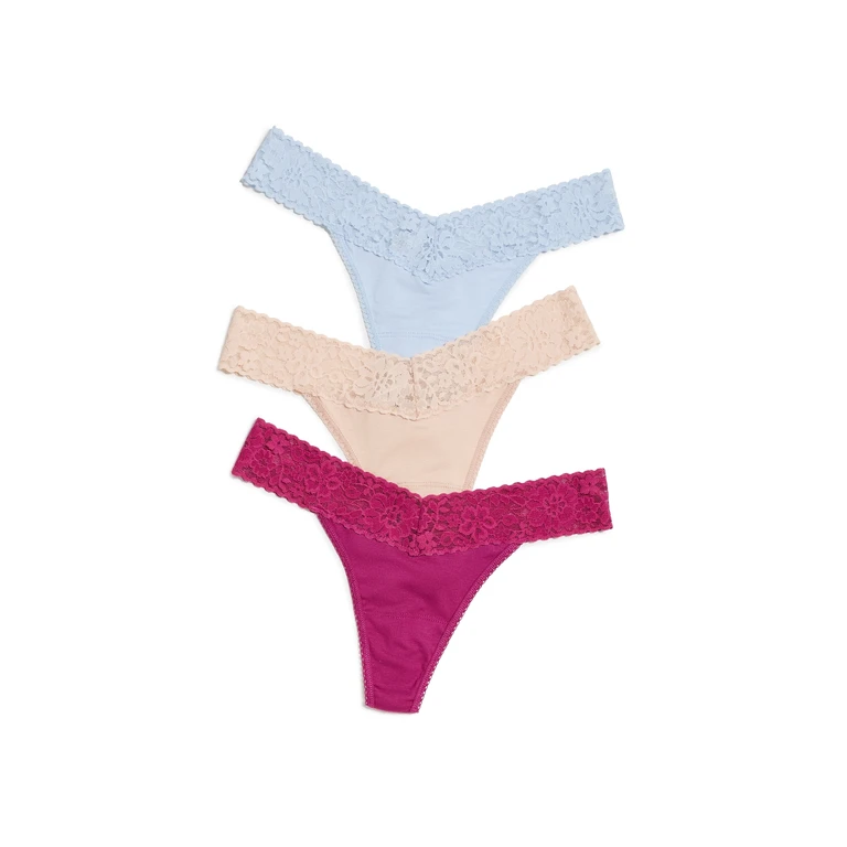 Hanky Panky Dreamease Original Rise Thong 3 Pack Plss One Size