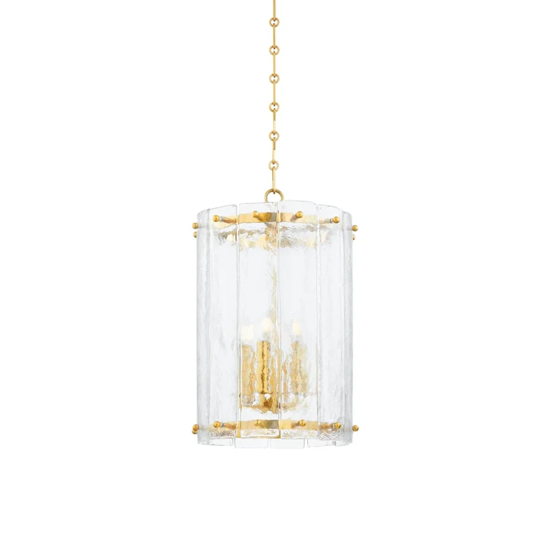Vintage Polished Brass Six Light Lantern from the Rio Collection