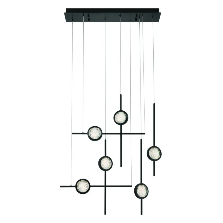 Black LED Chandelier from the Barletta Collection