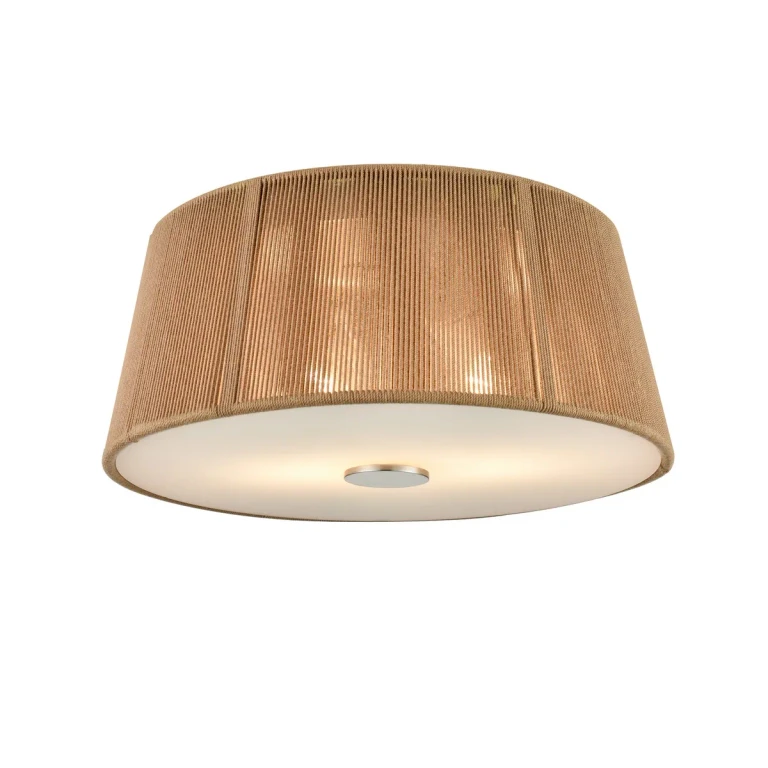 Brushed Nickel Two Light Flushmount from the Collection