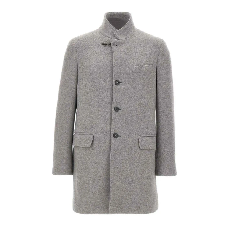 Fay Manteau Au Genou - Gris