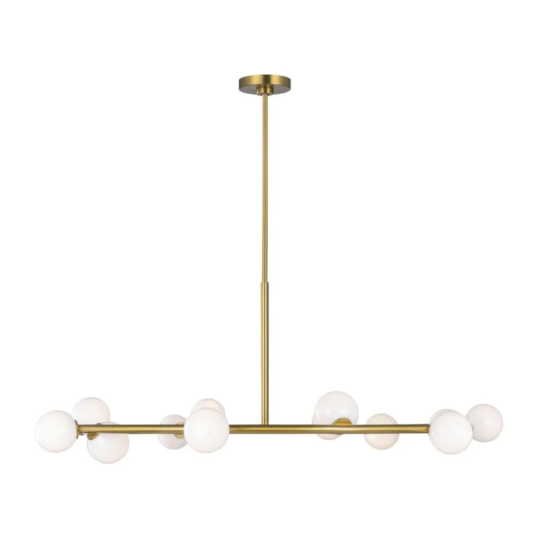 Burnished Brass Chandelier from the Altair Collection