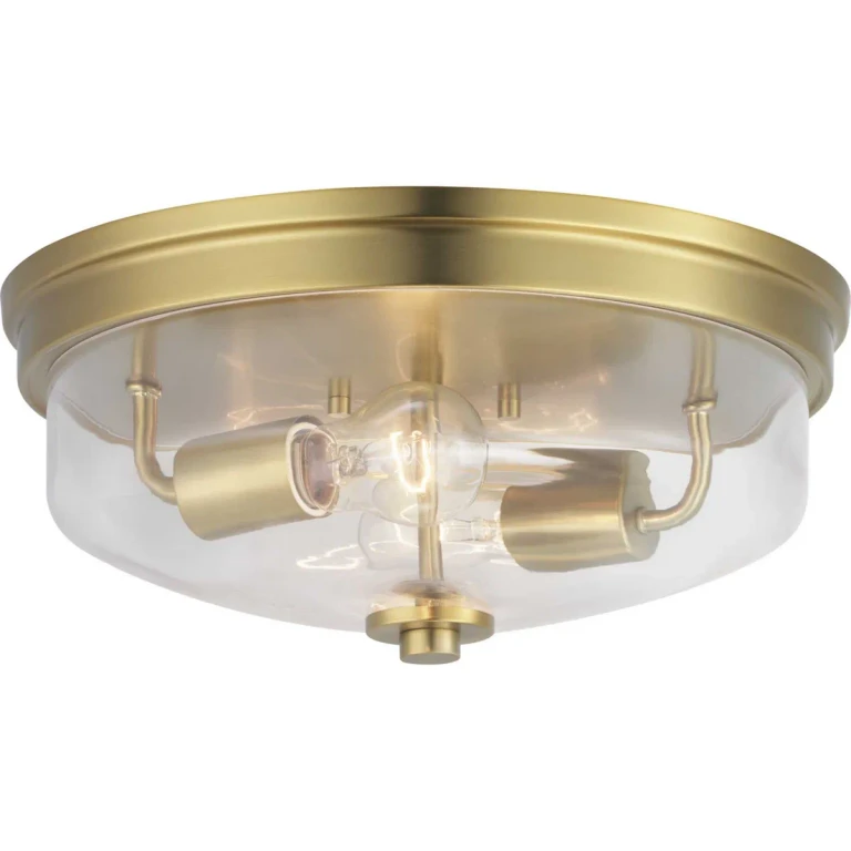 Brushed Bronze Two Light Flush Mount from the Blakely Collection