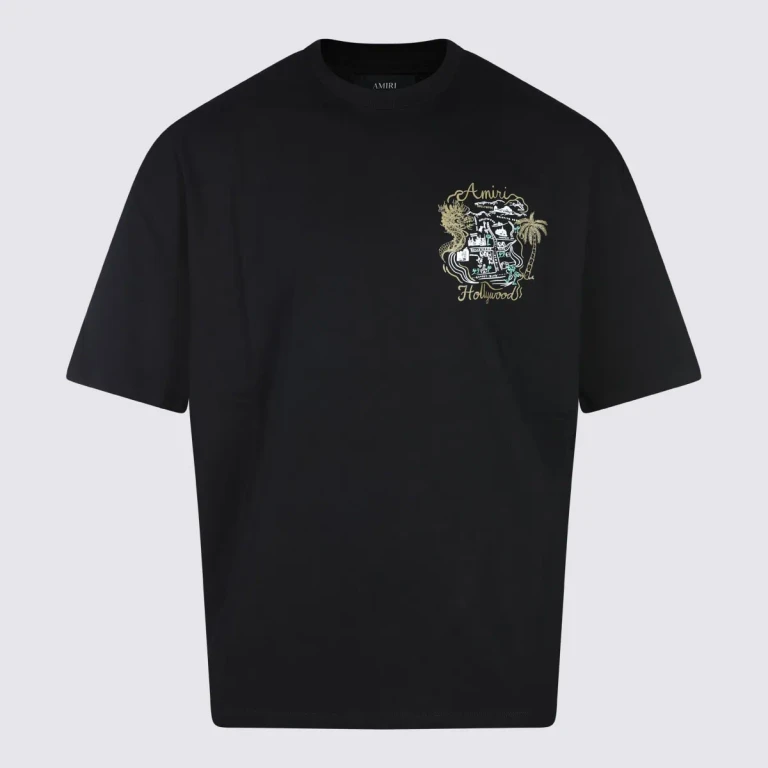 AMIRI Black Cotton T-shirt