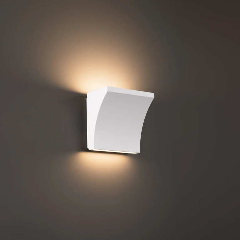White LED Wall Sconce from the Cornice Collection
