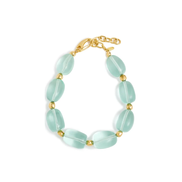 Lizzie Fortunato Lobos Collar In Poolside Blue One Size
