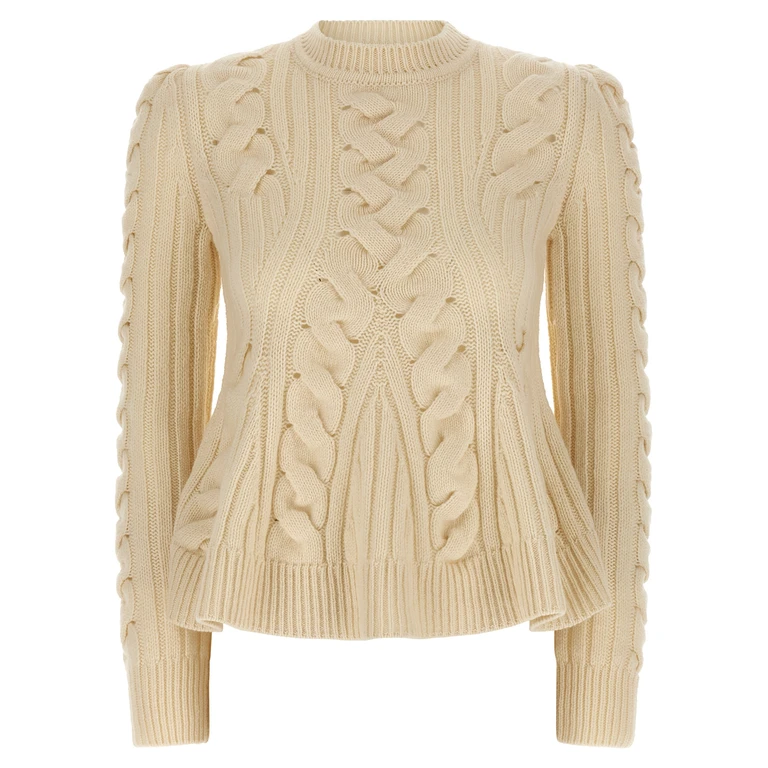 Beige Wool Cardigan Clothing - Women