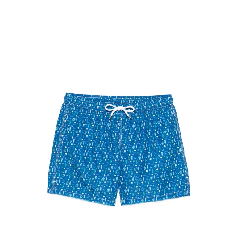 Fedeli Patterned Swim Shorts