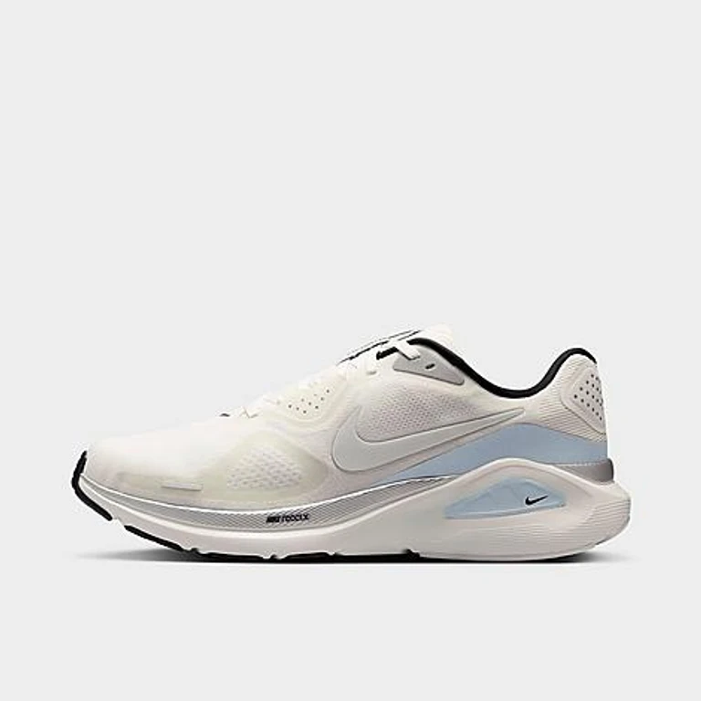 Nike Men's Structure 26 Running Shoes in Summit White/Black/White Size: 7.5