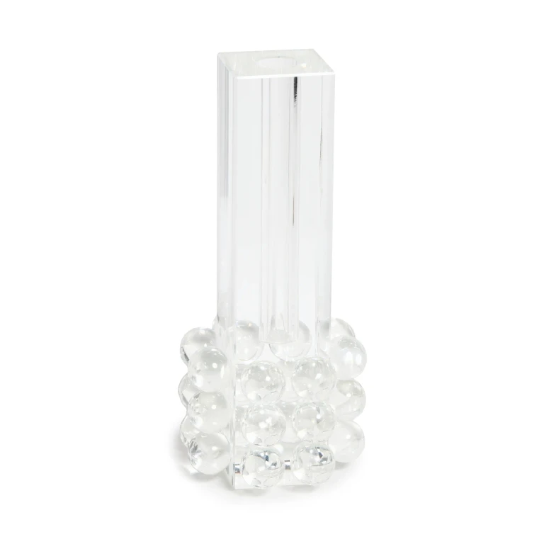 Tizo Design Crystal Glass Bubble Bud Vase Clear One Size