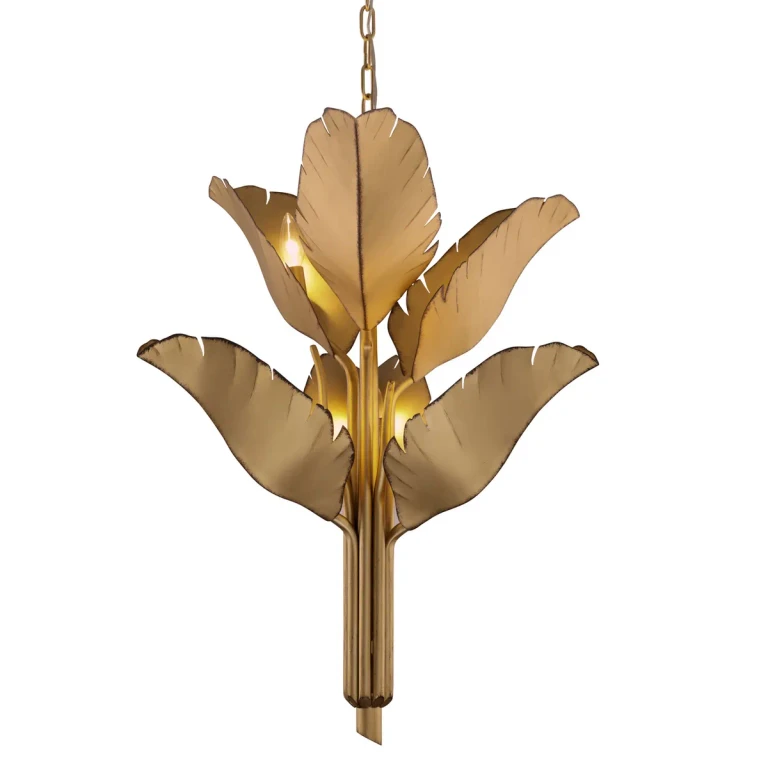 Gold Chandelier from the Banana Leaf Collection